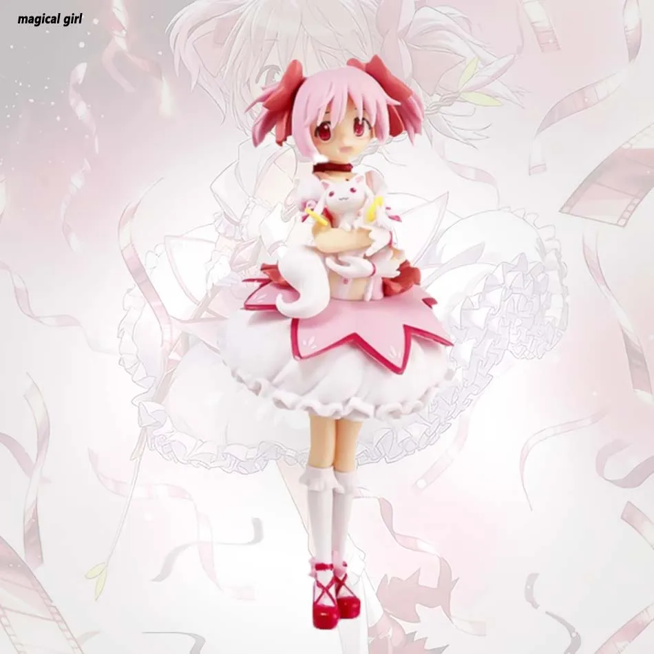 Anime Magikano 18cm Puella Magi Madoka Magica Figur PVC-Modell Puppe Desktop-Dekoration Actionfigur Sammlerspielzeug Kindergeschenk