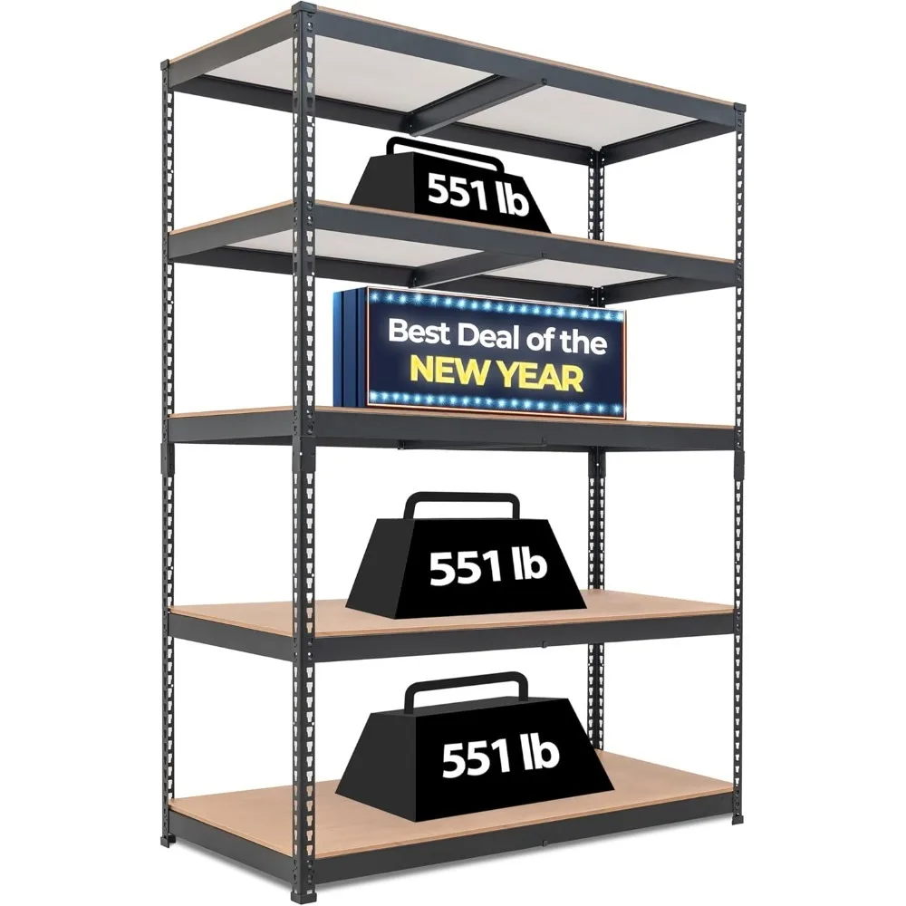 Adjustable Wide Size Metal Shelving Unit Utility Rack Shelves Organization Multipurpose Shelf Shed Warehouse