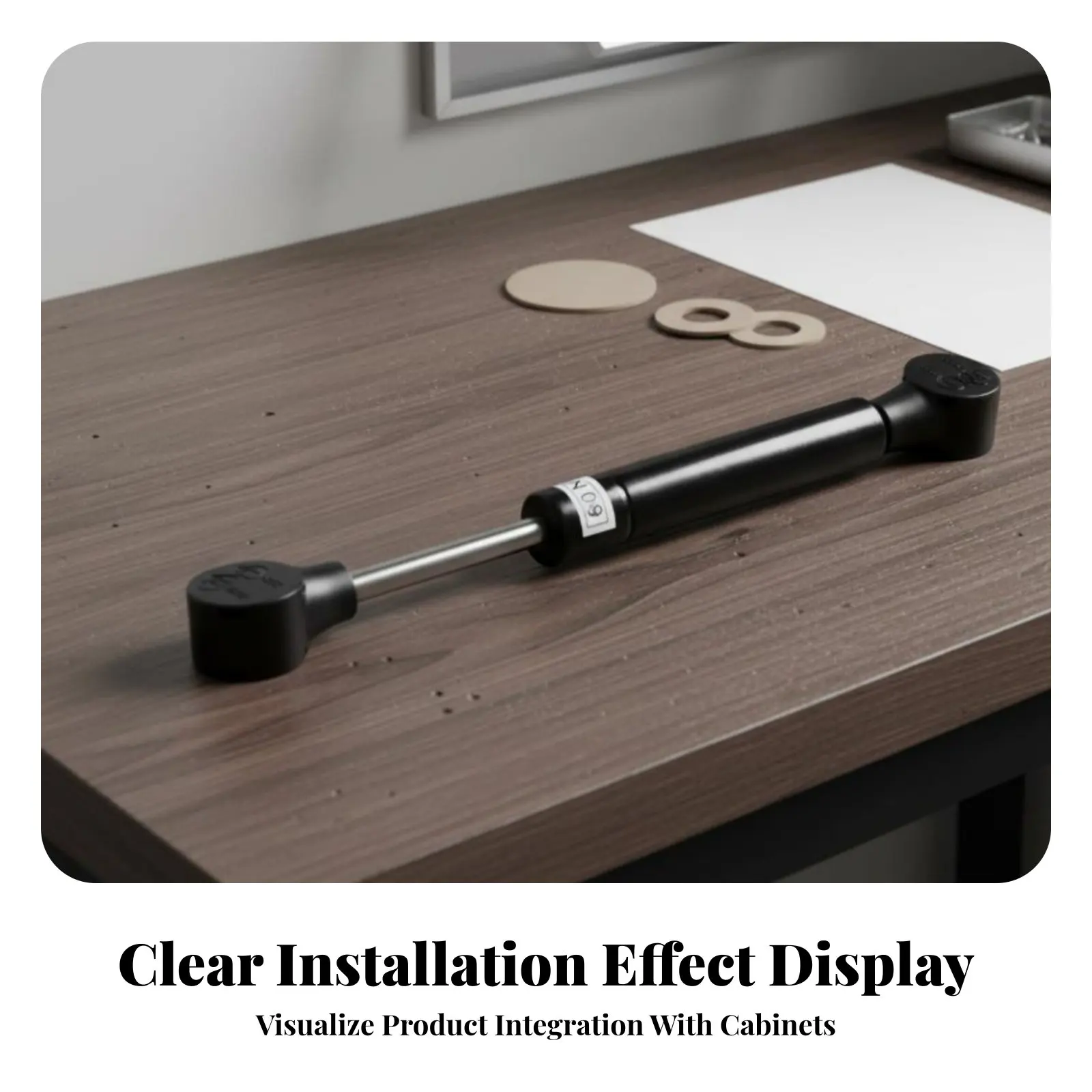 

Hydraulic Support Rod Easy Installation Hydraulic Gas Shock Soft Close Lid Stay Long-Lasting Soft Close Lid Support for Kitchen