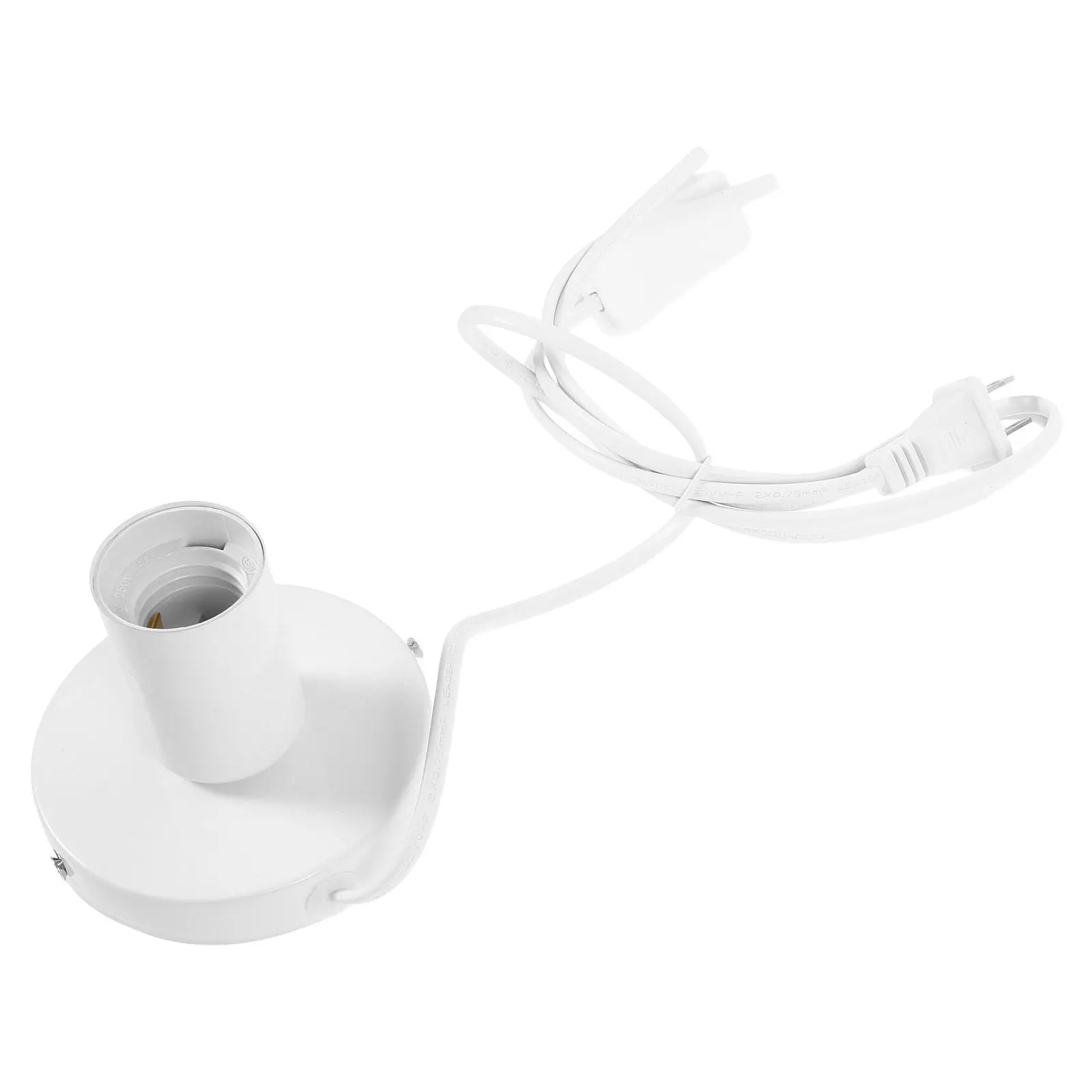

Metal Table Lamp Base Round Solid Aluminium Alloy Lamp Stand for DIY Desk Bedside Night Light Display E27 Socket Us Plug