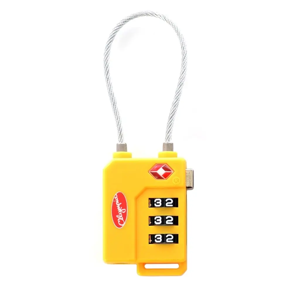 

TSA Cable Combination Lock YE, Yellow, One Size