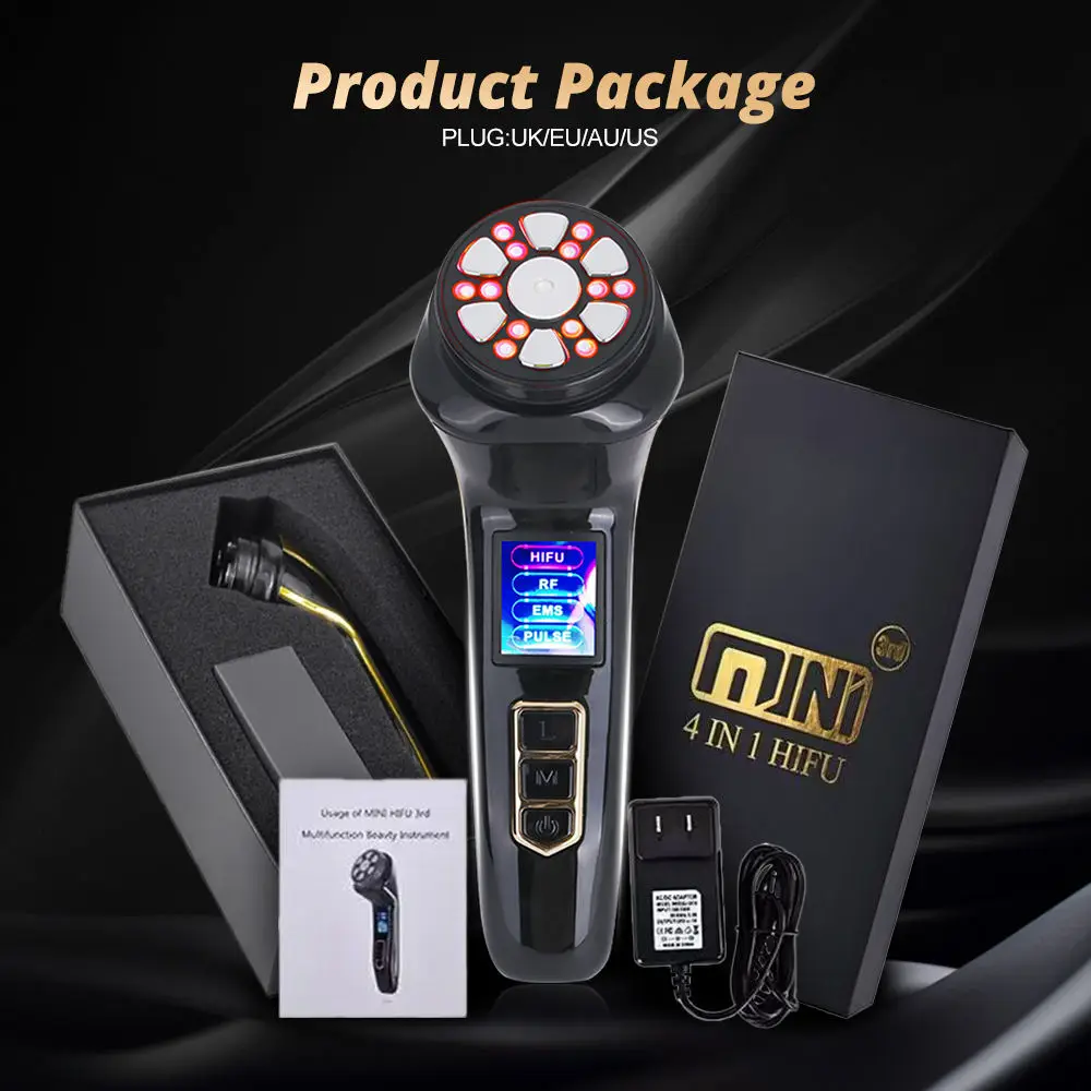 4 em 1 face lift rf ems pulso dispositivo de beleza uso doméstico pescoço levantamento & instrumento de cuidados com a pele anti-rugas rosto massageador