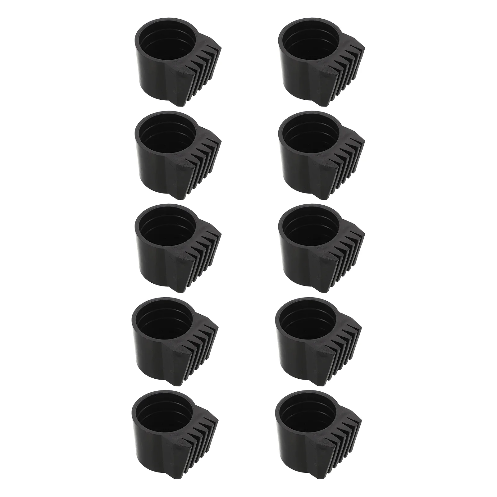 10Pcs Round Chair Caps Black Plastic Fit 38Mm Tube Ends Stable Support for Outdoor Egg Chair Hammock Stand Tube End Caps