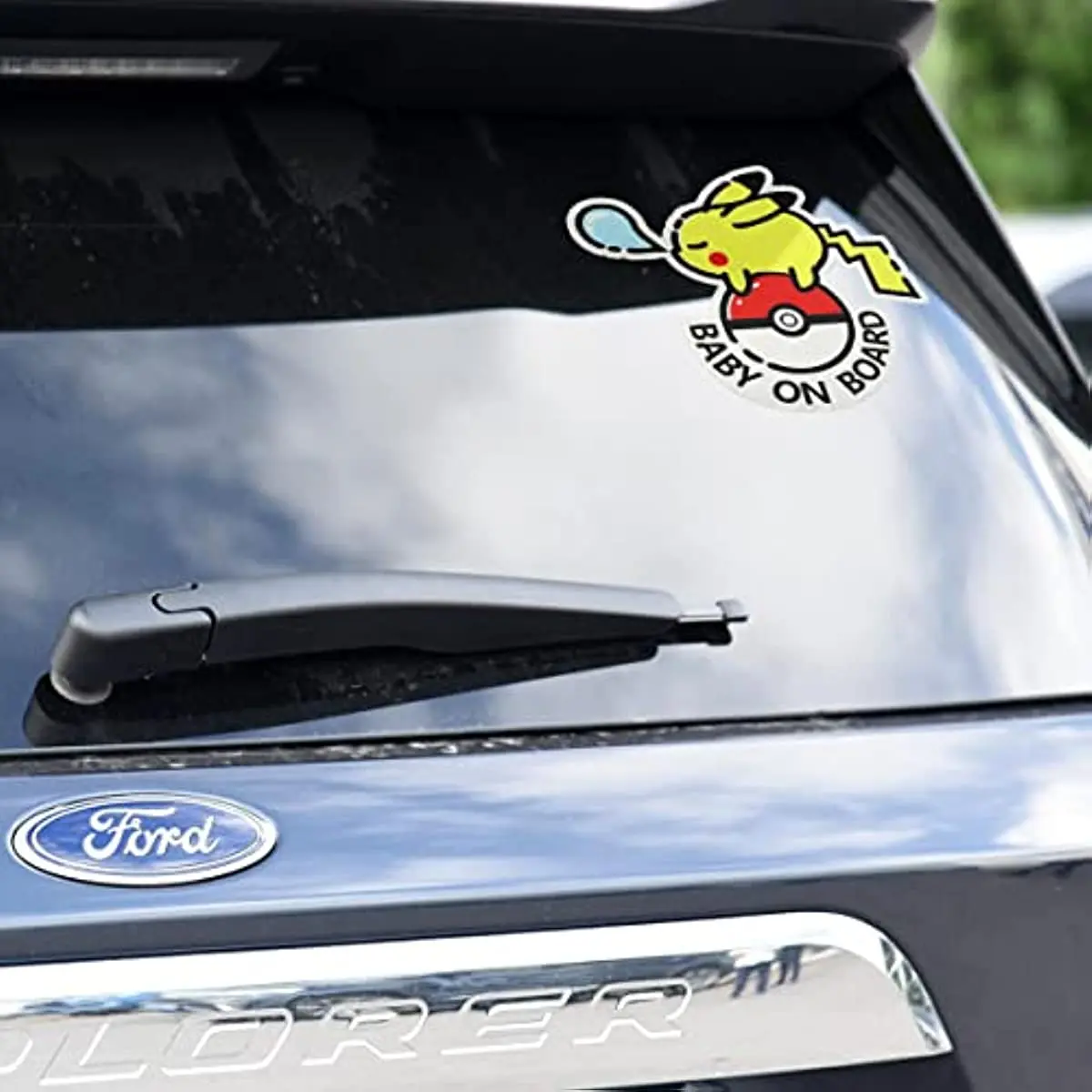 Adesivos de Carro Pikachu Bebê a Bordo para Janela de Carro ou Caminhão, Engraçados, JDM, Impermeáveis e com Proteção Solar