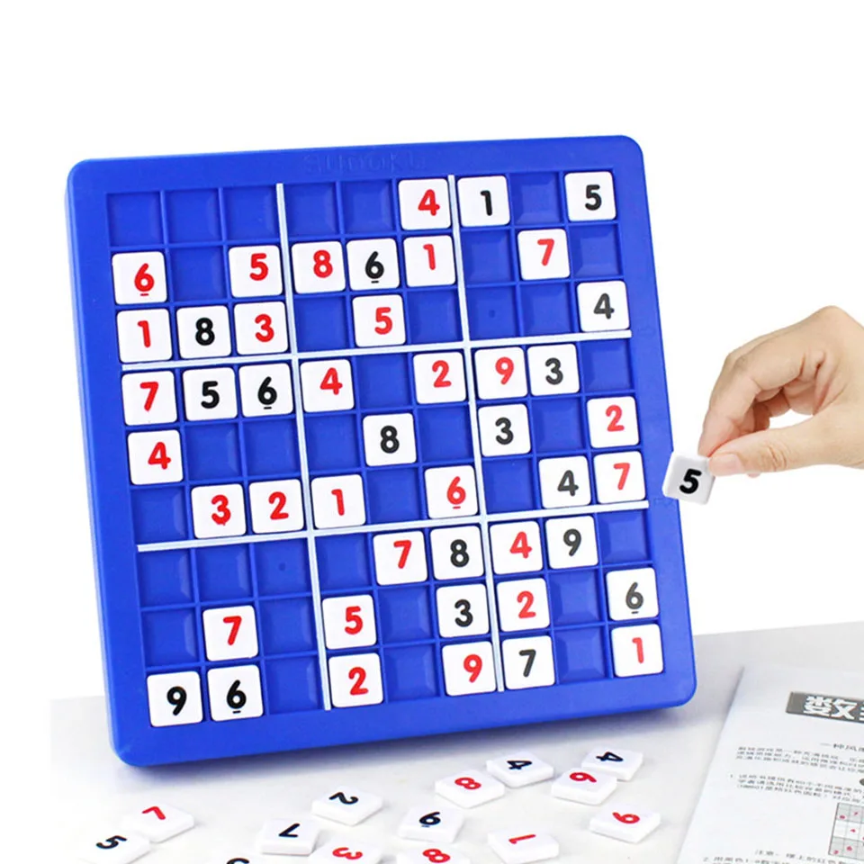 Children Sudoku Chess Friendly Plastic with Drawer 24*24*5cm 81Pcs/Set Table Puzzle Game Kids Toy Interesting Gift