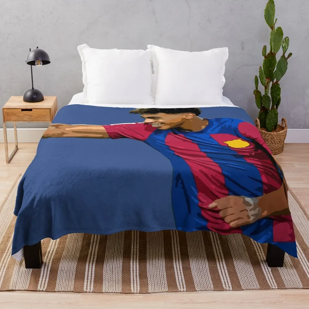 

Lamine Yamal Throw Blanket Warm Cozy Throw Blanket for Living Room Couch