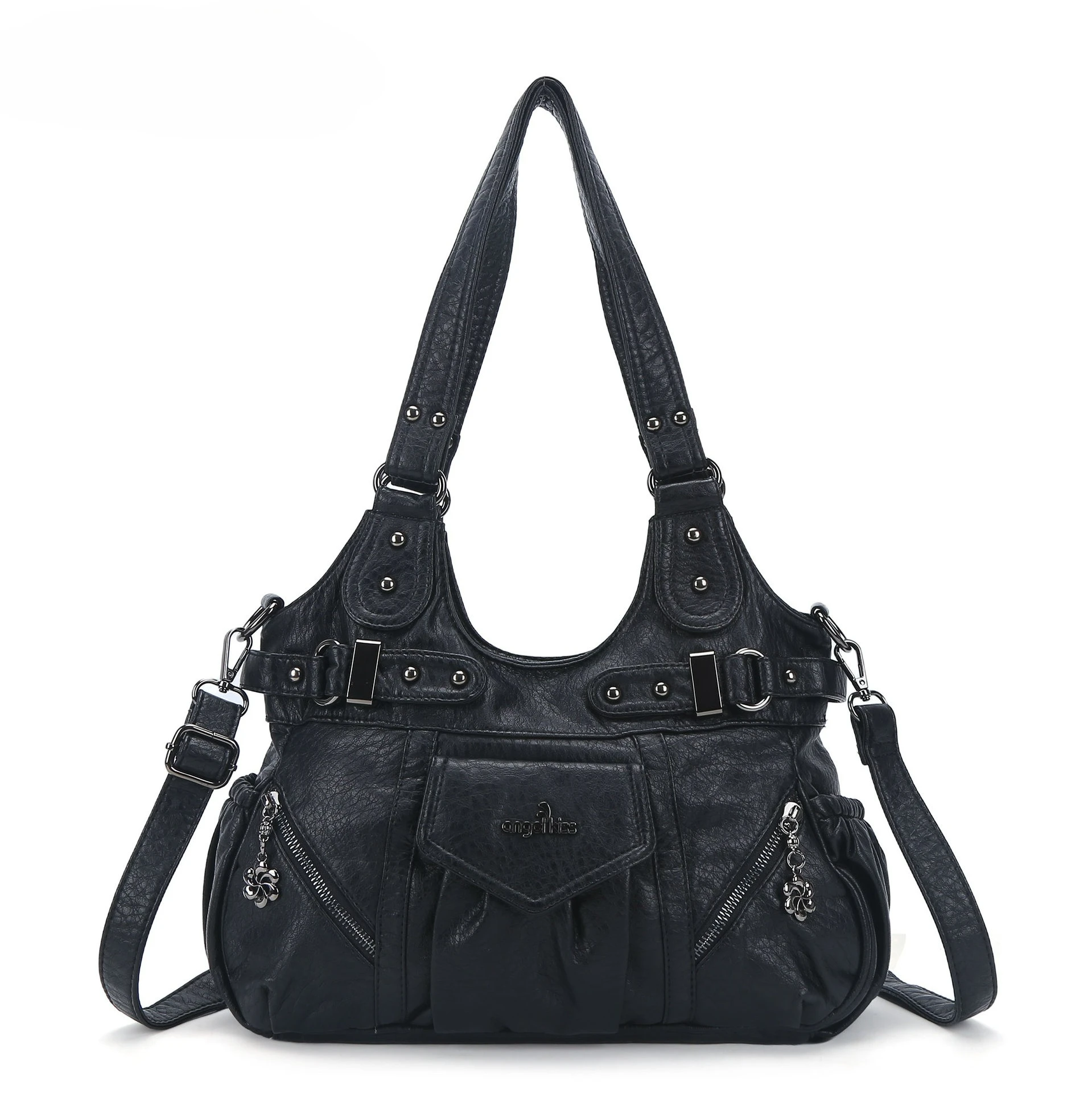 

Gothic Shoulder Bags Large Capacity Shoulder Crossbody Bag For Women Multifunctional Pocket Handbags Travel Commuting Purse Bags