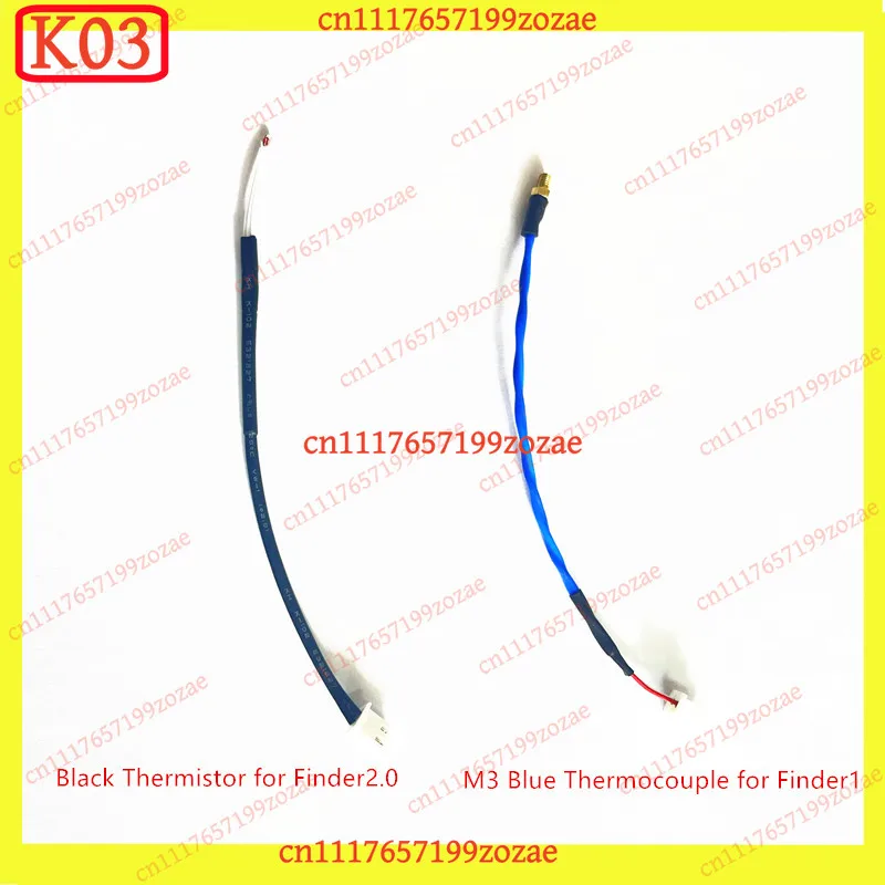 k03 FLASHFORGE Finder 1.0 2.0 Hotend Kit 12V 24V Heater Cartridge Thermocouple Thermistor Set 3D Printer Spare Parts Accessories