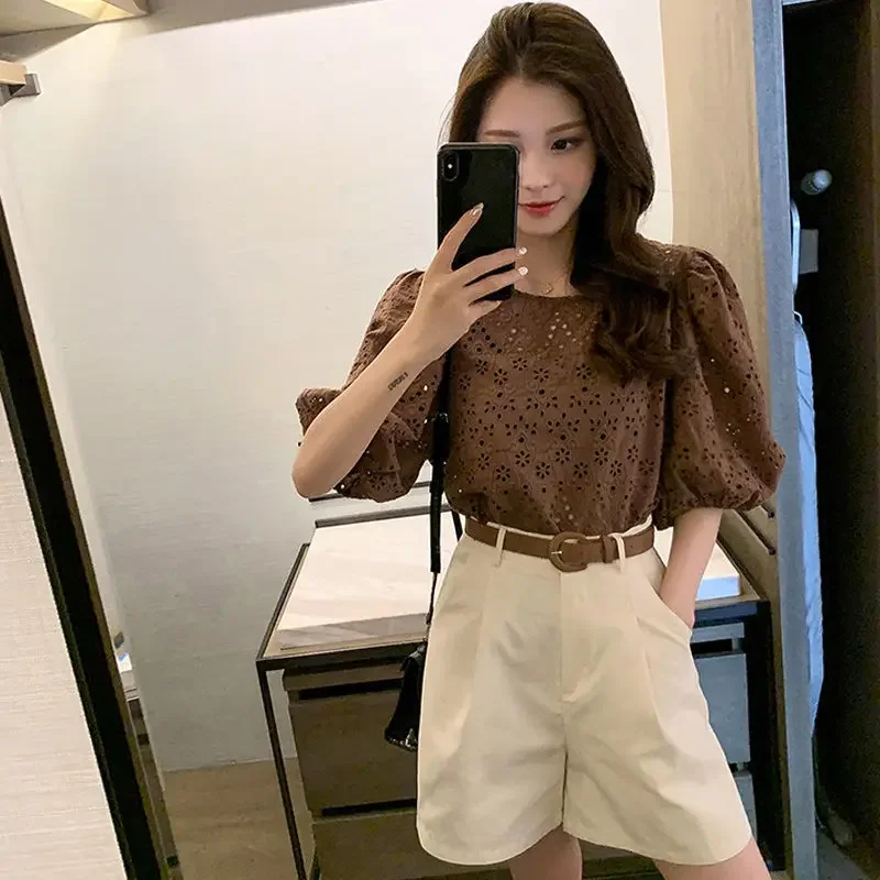 Korean Style Woman Shorts Summer Fashion 2024 New Outfit Casual Complete Two Light Novelties Kit Short Sets for Women 2 Pieces