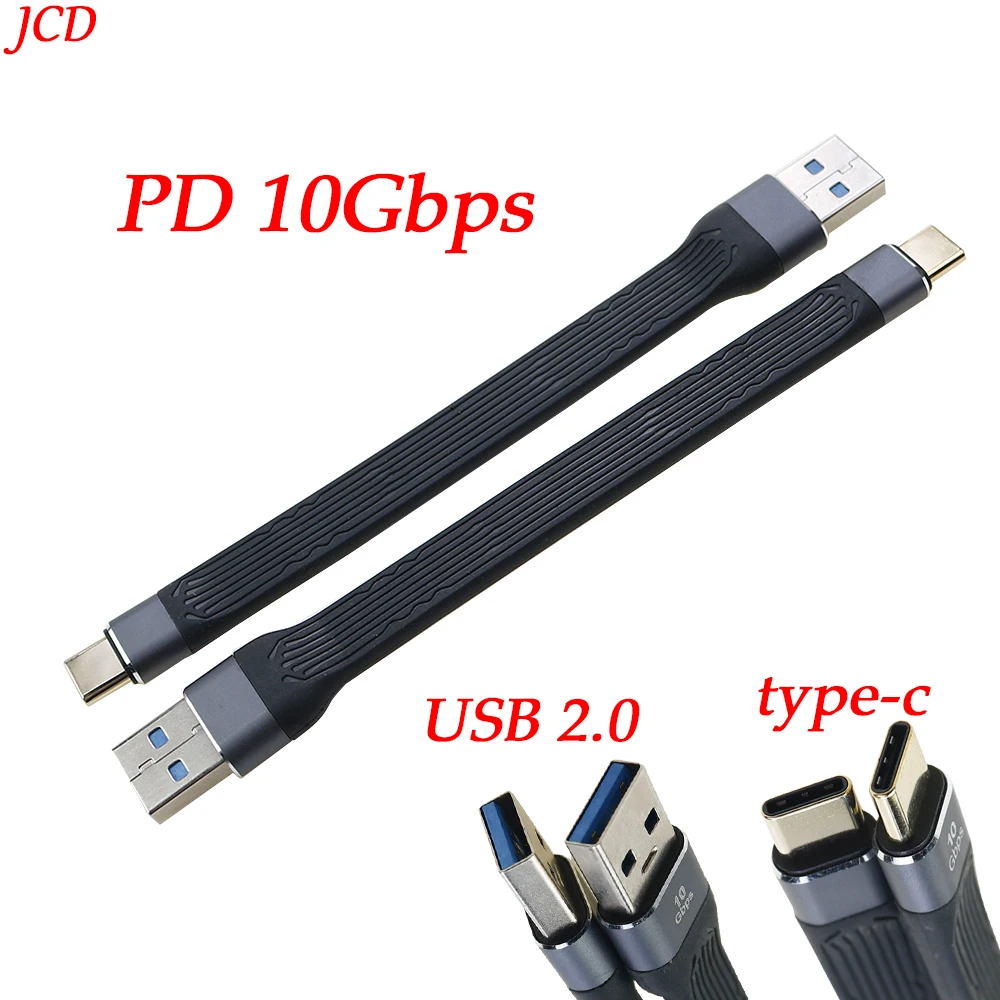 PD 60W 3 Cable Certified 10Gbps C-type To USB2.0 Fast USB C Suitable For Macbook Pro Fast Charging Data Cables With Emark Chips