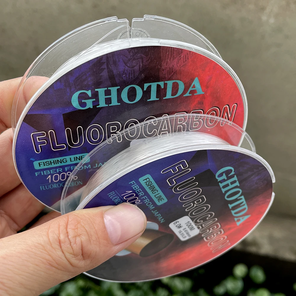 

Ghotda 100M Strong Wear Resistance100% Fluorocarbon Fishing Line Salt Sinking Line Pesca Multifilament Fishing Line