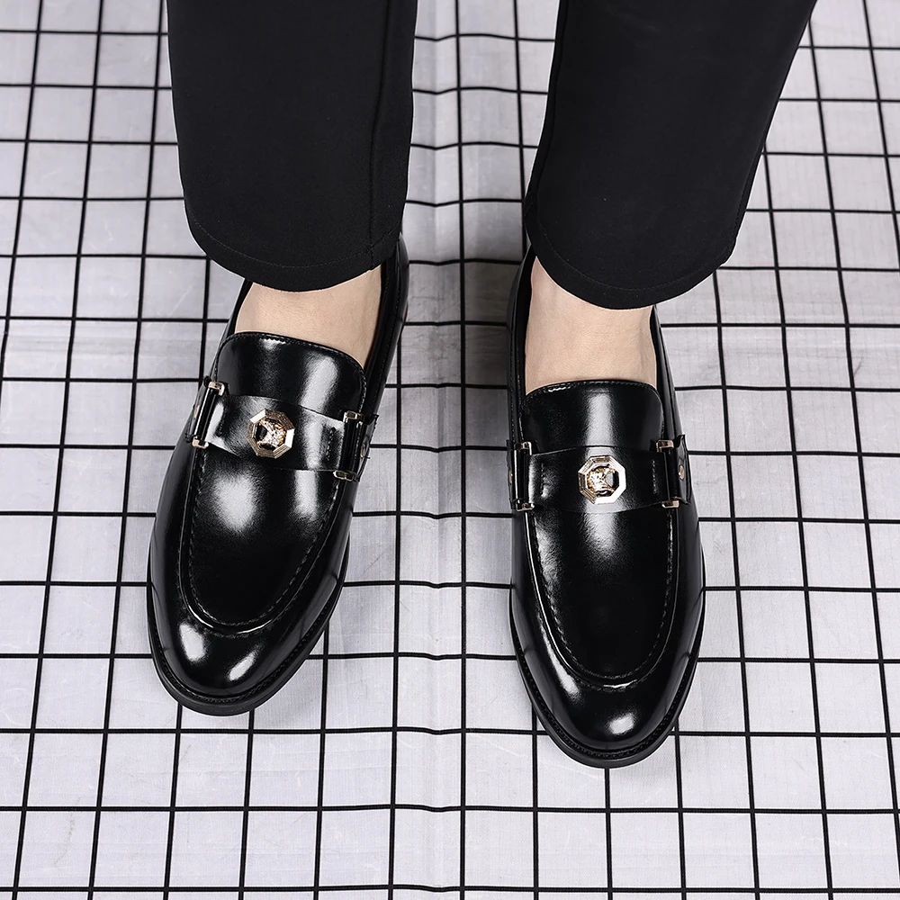 أحذية رسمية رجل فستان الزفاف أحذية خفيفة بدون كعب للرجل عادية الأعمال مكتب أحذية رجالي فاخرة مصمم Scarpe Uomo Eleganti Mocas