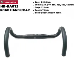 FOURIERS New HB-RA012 Road Bicycle Handlebar AL6061 Small size compression handle Road Handlebar/Bent Bar 360/380/400/420mm