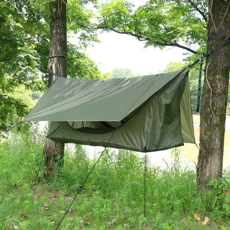 Outdoor camping travel tent with hammock canopy multi-functional tent easy to build hammock suspended hammock mosquito proof