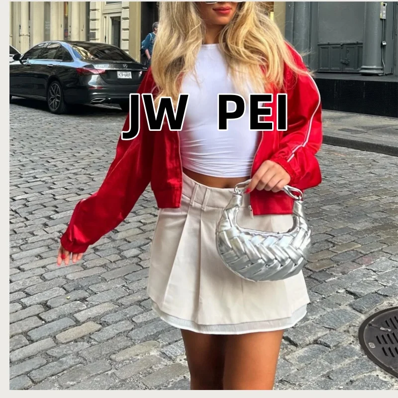 

2026JW PEI Knitted Women's Handbag New Simple Design Crossbody Fashion Style Shoulder Bag