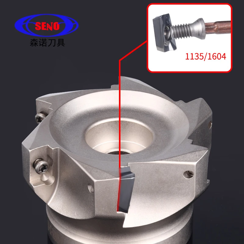 SENO 90 Degree BAP300 BAP400 Right Angle Plane Milling Cutters CNC Face Milling Cutters CNC BAP300R 35-16-4T 5T End Mill