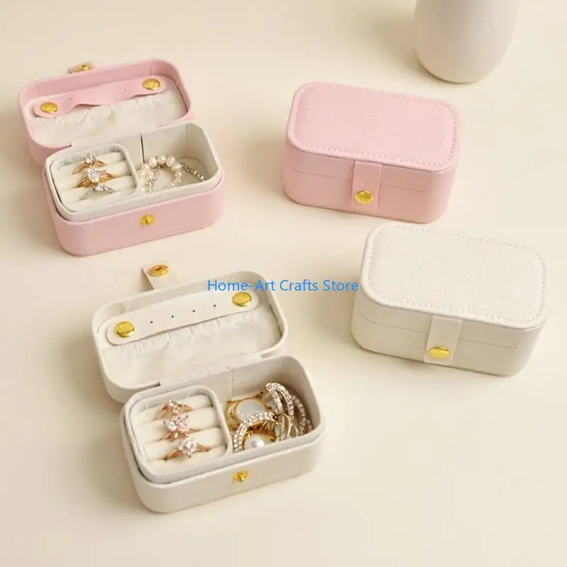 Y3NA Practical Multi Compartment Jewelry Organiser Fashionable Storage Box for Earrings Necklaces Accessories