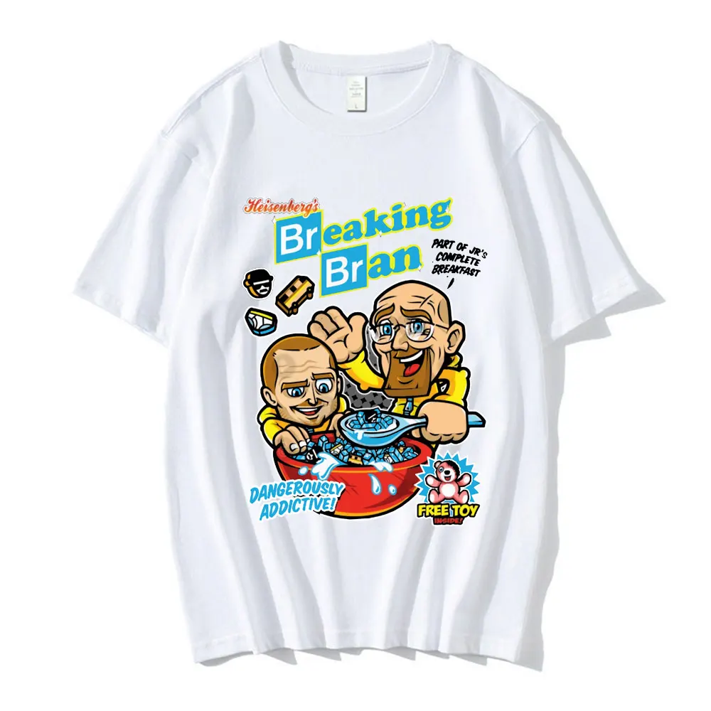 Breaking Bad Walter White T-shirt Men Women Heisenberg TV Series Funny Tops Fashion Hip Hop Casual Oversized Short Sleeve Tees