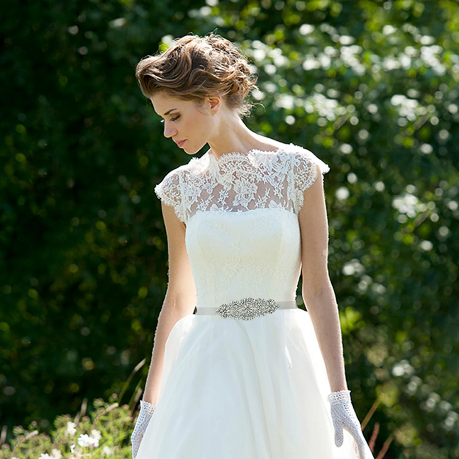 Impressionante vestido de marfim cinto de casamento faixa de strass vestido de cinto faixa de cristal strass cinto de prata diamante cinto de noiva faixas