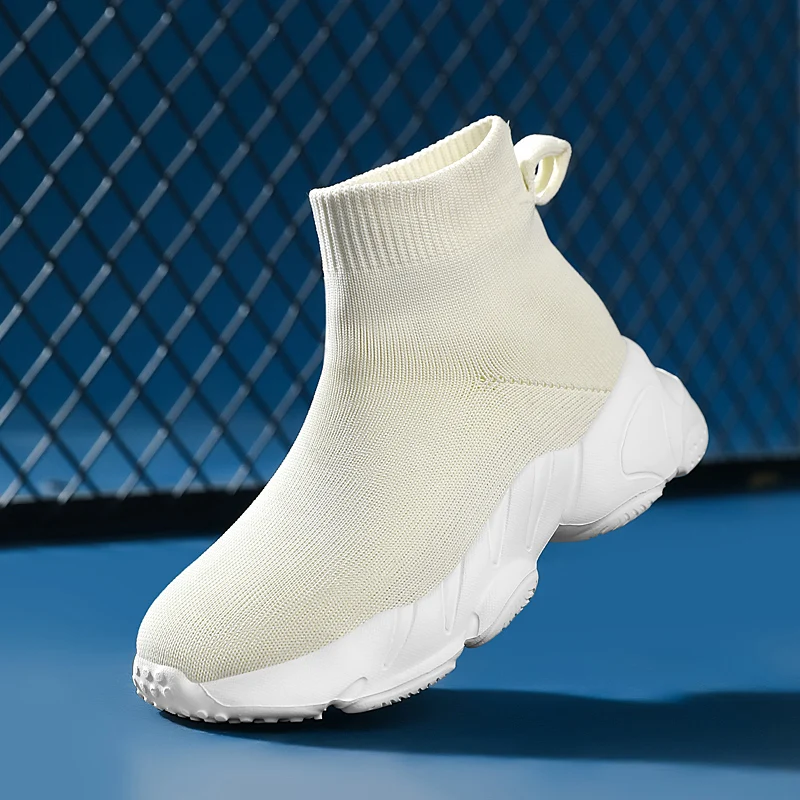 Scarpe da passeggio alte ragazzi ragazze Sneakers traspiranti bambini bambini scarpe sportive Casual comode calze leggere scarpe
