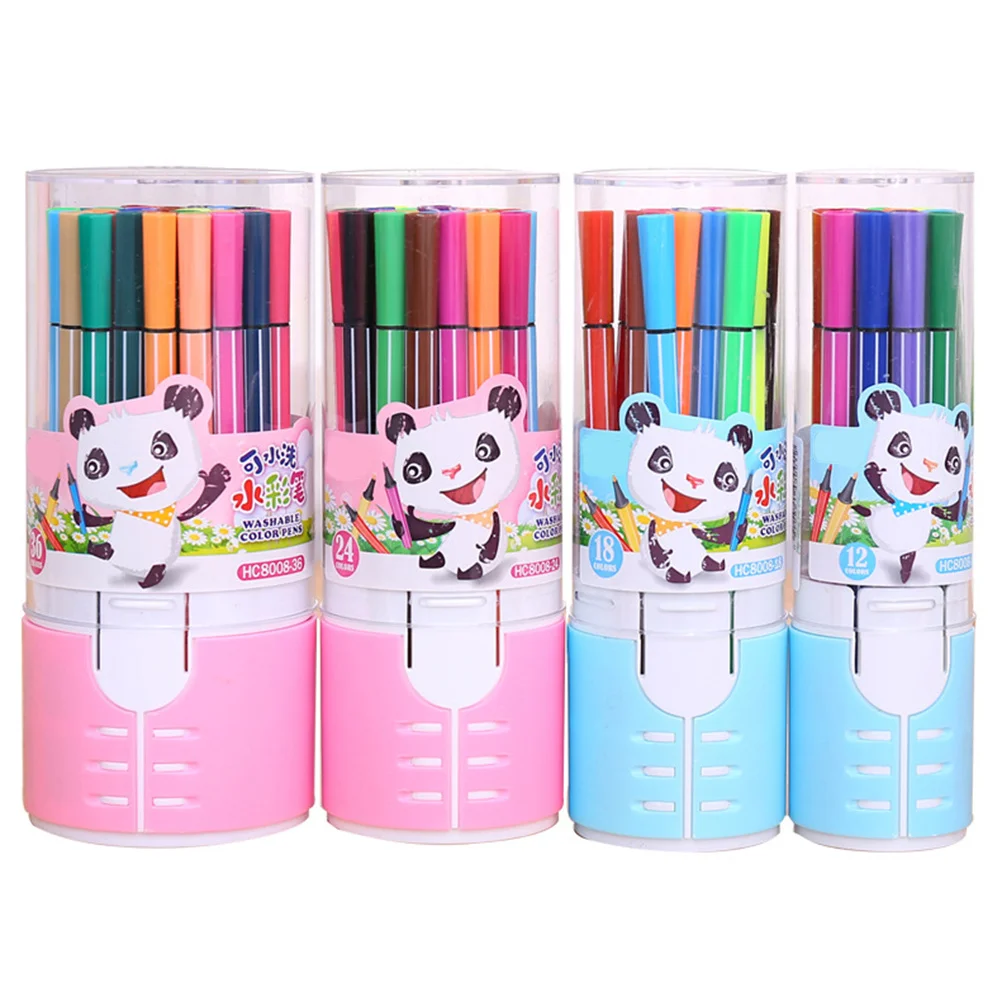 

1 set 1 Set Of Washable Watercolor Brush Pen Bright Non-Toxic Ink No Bleed No Fade Drawing Painting Tool For Kids Students