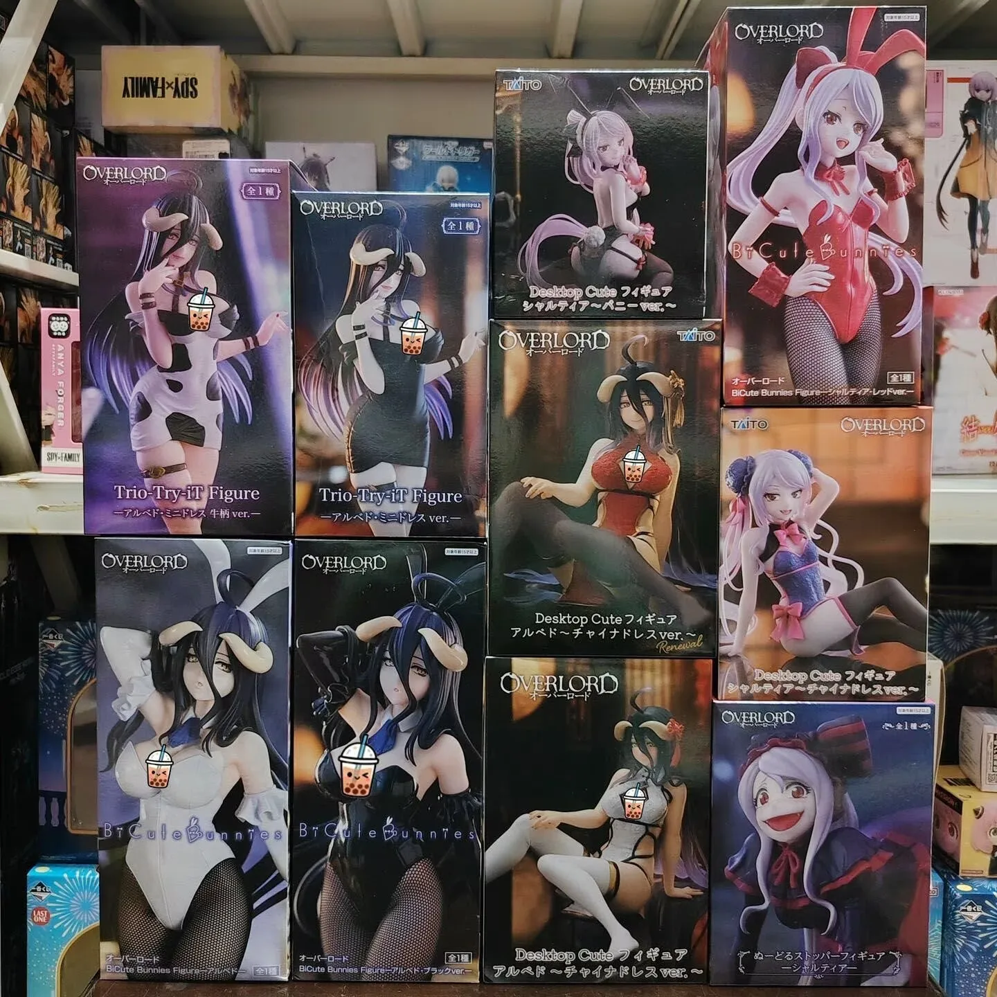 BANDAI EVOLVE OVERLORD Anime GLITTER GLAMOURS Albedo Impératrice des Ténèbres Figurines d'Action Modèles Jouets PVC