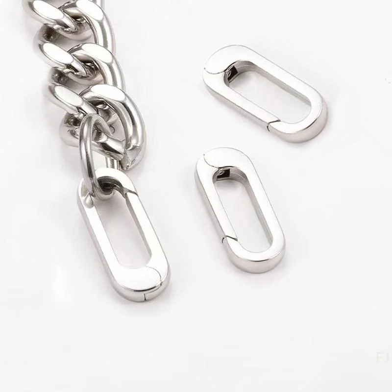 [YU]1/2Pcs Bracelet Connectors Buckle Lobster Clasps Spring Snap Hook Accessories For DIY Jewelry Findings Making