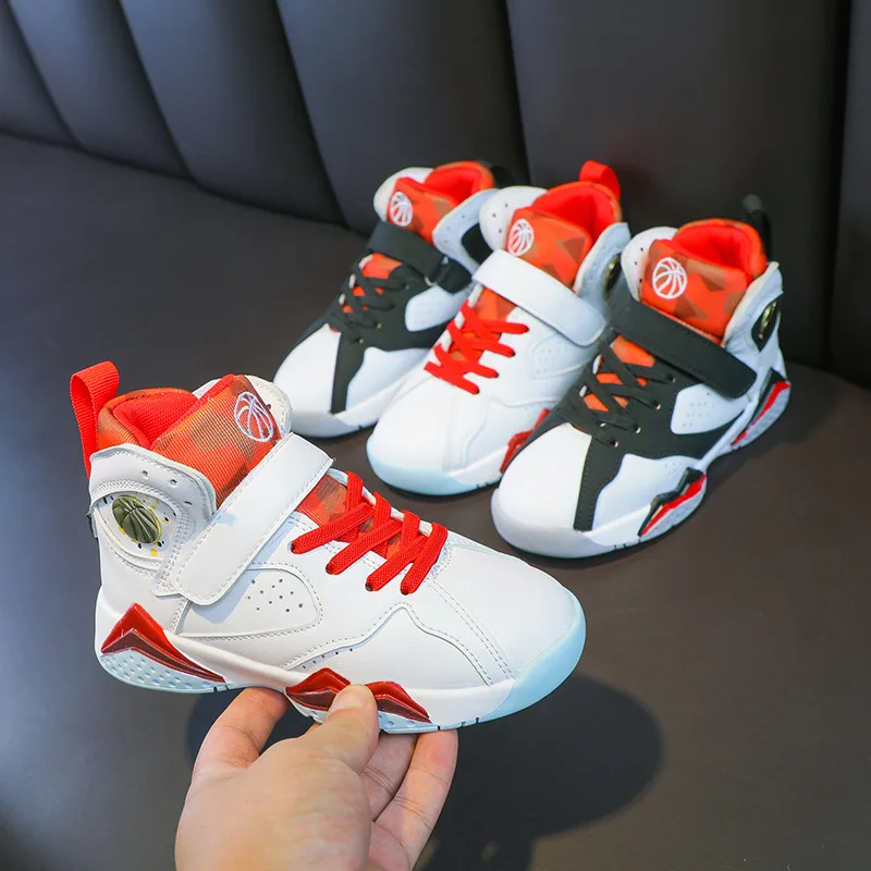 Boys Men Basketball Shoes 2021 New Brand Kids Sneakers Outdoor Big Kids Non-slip Sports Shoes Footwear Shoes Basket Sport