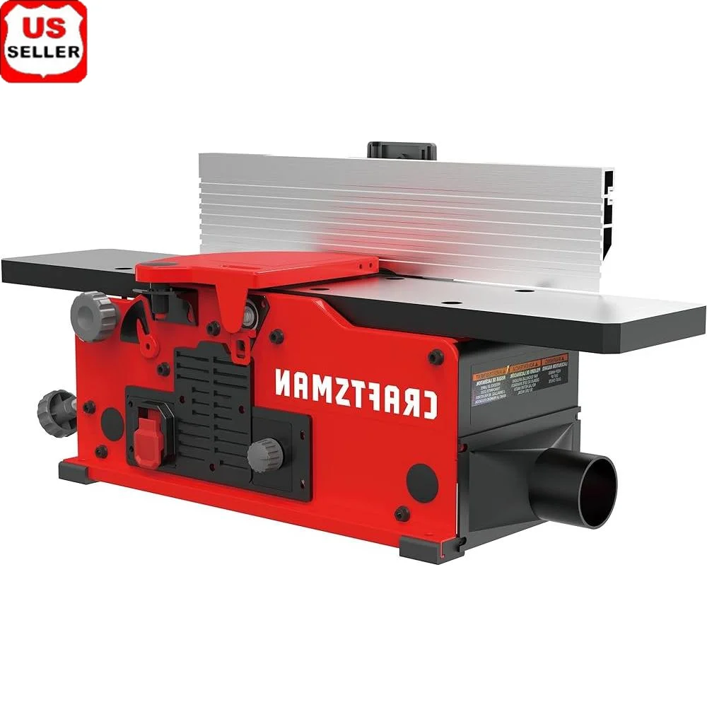 

Benchtop Jointer 10 Amp Motor 22000 Cuts Per Minute Variable Speed 6000 11000 RPM Easy Knife Adjustment Accurate Cutting 4 1 4