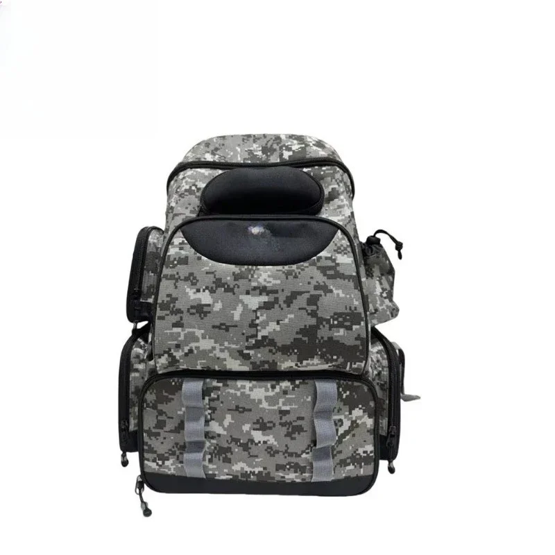 

Fishing Backpack with 4 Trays Fishing Cooler Bag Large Waterproof Fishing Tackle Box Storage Fishing Bag