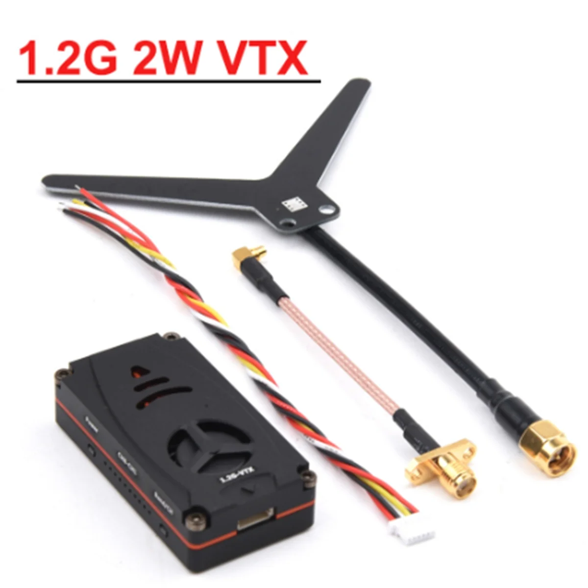 A51I 1.2G 1.2GHz 2W 2000mW Pit/25mW/600mW/1W/2W VTX Video Transmitter Transmitting Module for RC FPV Long Range Racing Drone