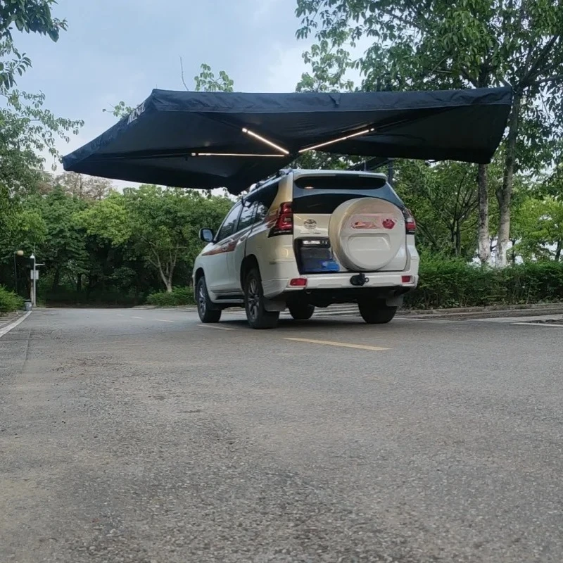2M Car Awning,Factory Outdoor Car Camping Tents Foldabler Side Canopy 4x4 Car Tent Side Awning 270 Awning