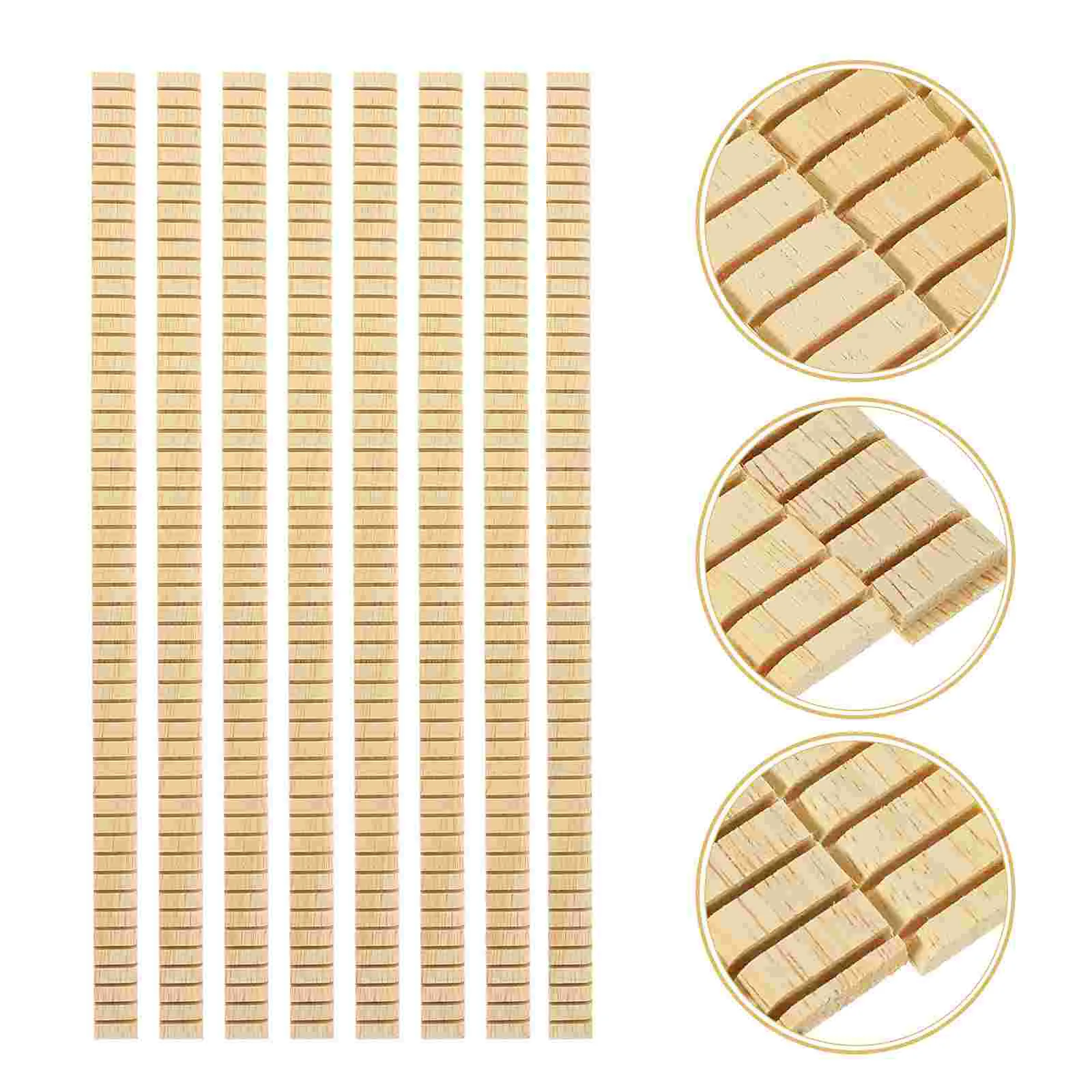 8 Pcs Guitar Inlays Binding and Purfling Wood Strips for Figured Decor Body Guitars