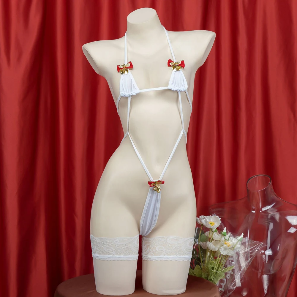 AniLV Anime Christmas Bell Bikini Bodysuit Cosplay Costumes