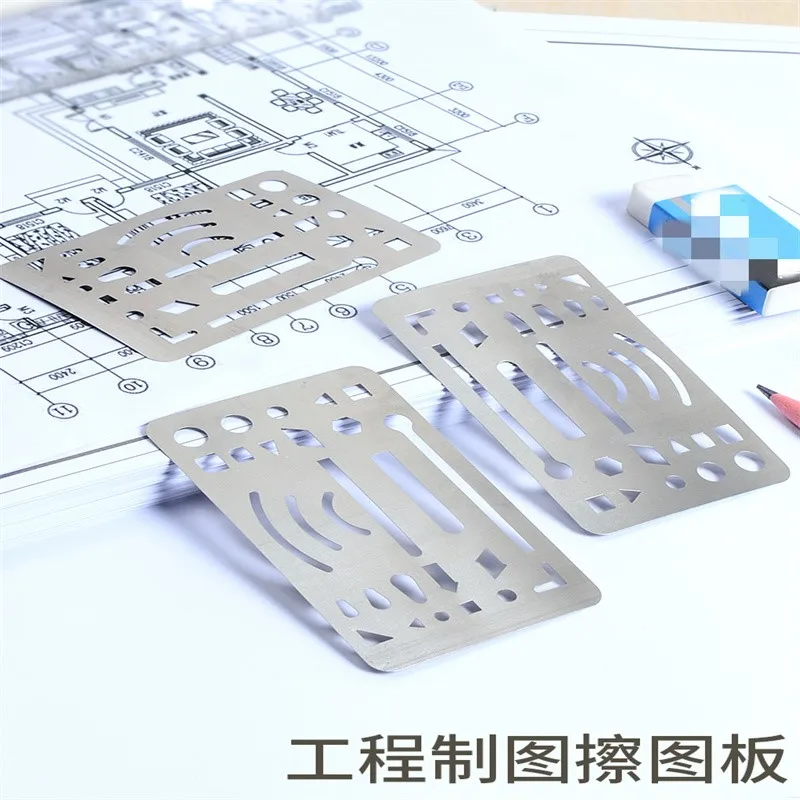 1pc stainless steel wipe board  Elimination board  Wipe board  Wiring board  Engineering drawing mechanical drawing template