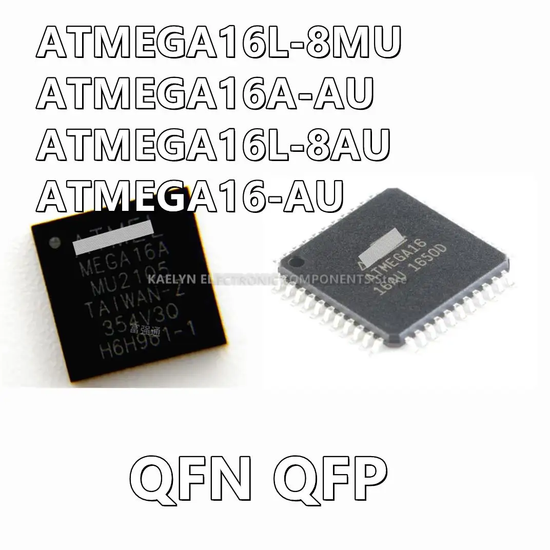 5Pcs/lot ATMEGA16L-8MU MEGA16L-8U ATMEGA16A-AU U-TH ATMEGA16L-8AU 8U-TM ATMEGA16-AU QFN QFP