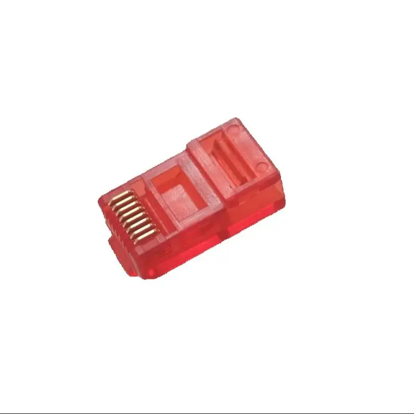 GONGFENG 10pcs New RJ45 8P8C Network Connector CAT5E Color Crystal Head Gold-Plated Connector Special Wholesal