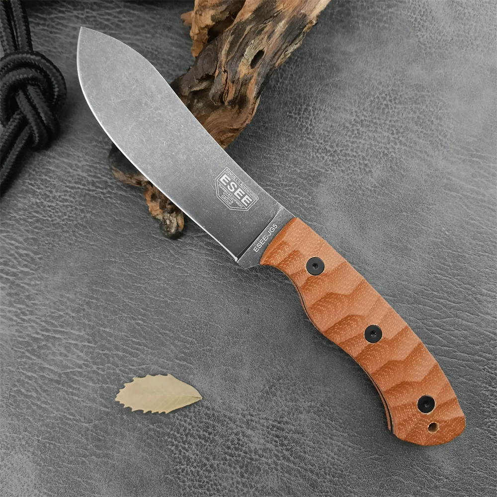 NEW ESEE JG5 Camping Lore Bushcraft Fixed Jackknife High Carbon D2 Steel Blade G10 Handle Protable Tactical Knife EDC Multitool