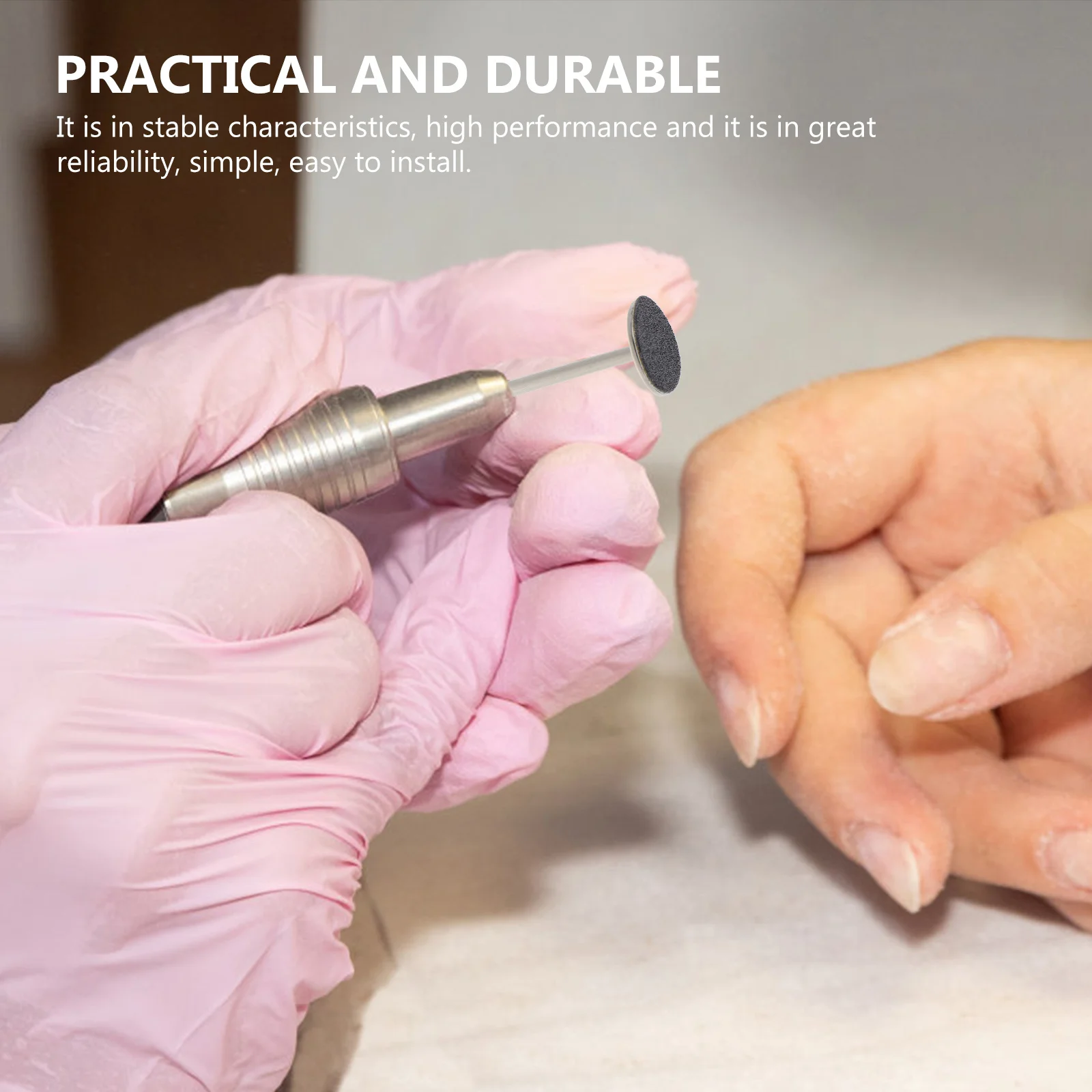 1 مجموعة مانيكير طحن شرائح الصنفرة القرص إزالة الأظافر التقشير الجلد الميت تلميع باديكير الرملي القرص مانيكير