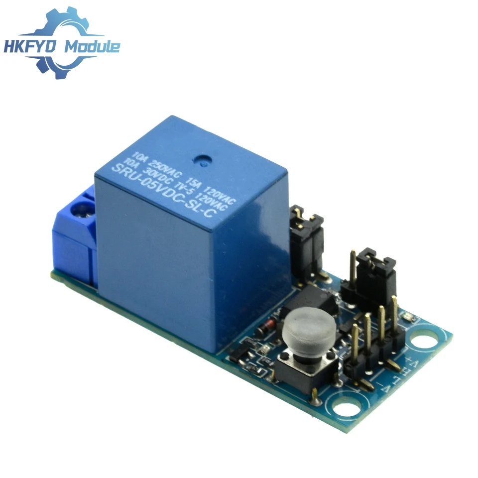 1-way Self-locking 1-way Relay Module One-key Switch Multi-function Optocoupler Isolation 10A