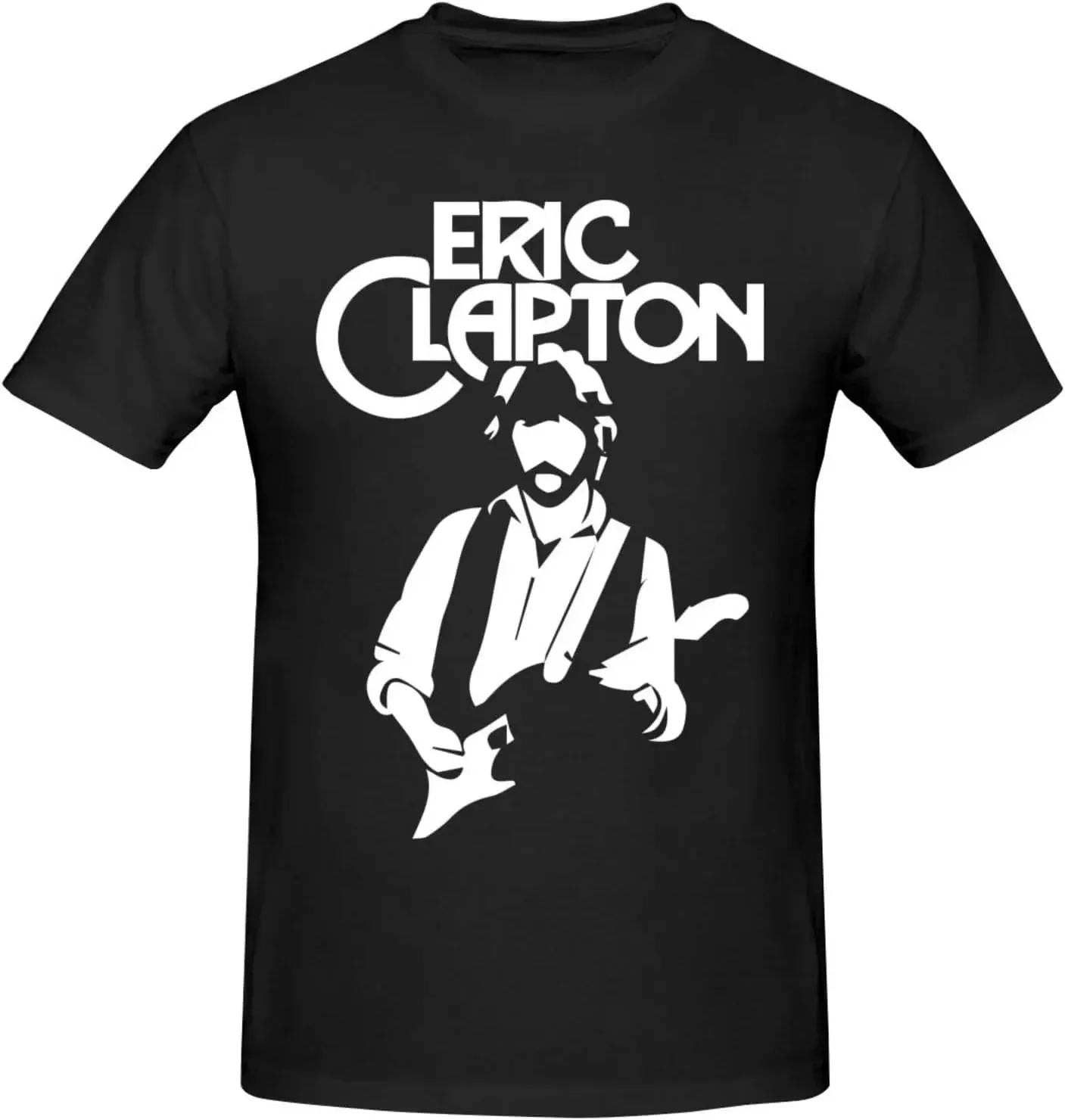 Eric Music and Clapton Men's Classic Unisex Cotton T-Shirt for Men & men, Classic Tee Black