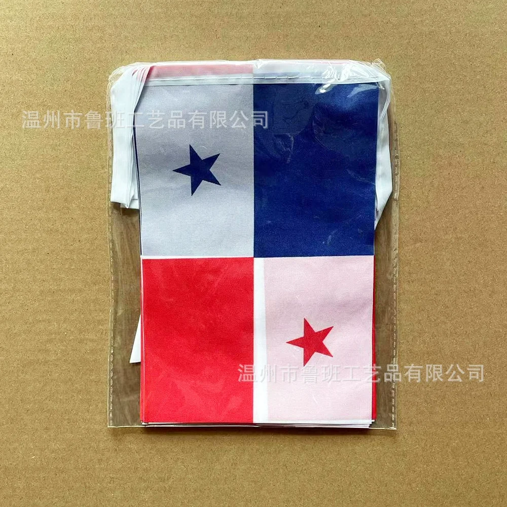 20pcs/lot Panama bunting flags 14x21cm Pennant Panama String Banner Festival Party Holiday for decoration