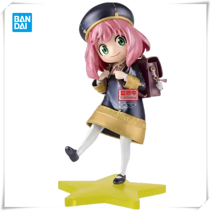 Bandai Original BANPRESTO Anime FAMILY ESPRESTO School style Anya Forger PVC Action Figure Model Collectible Toy Gifts