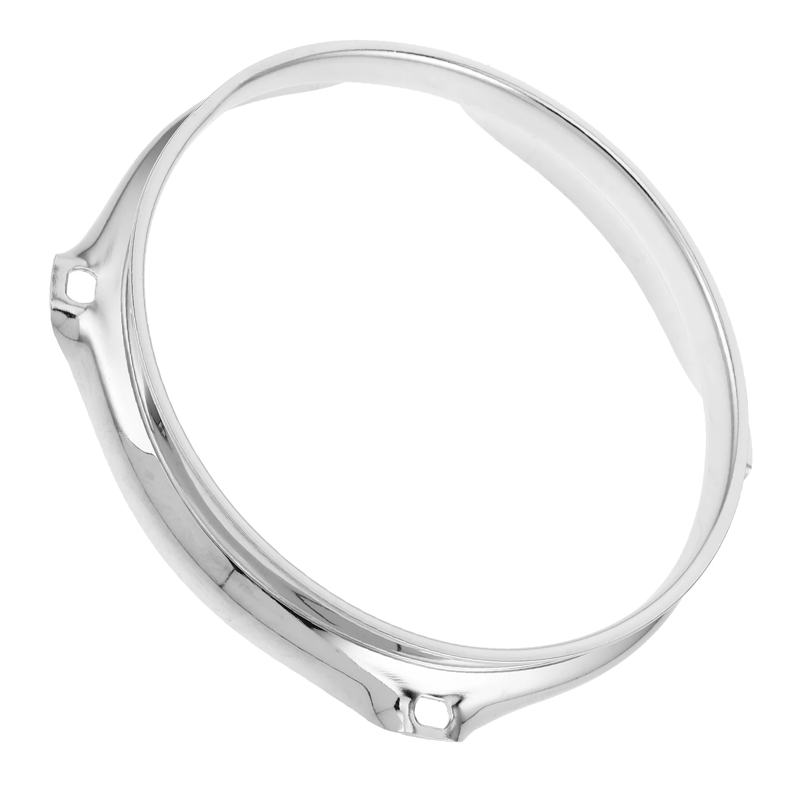 

6 Inch 4 Hole Silver Bass Drum Hoop Drum Set Accessories Saddle Holder Easy Install Durable Sound Percussion Instruments
