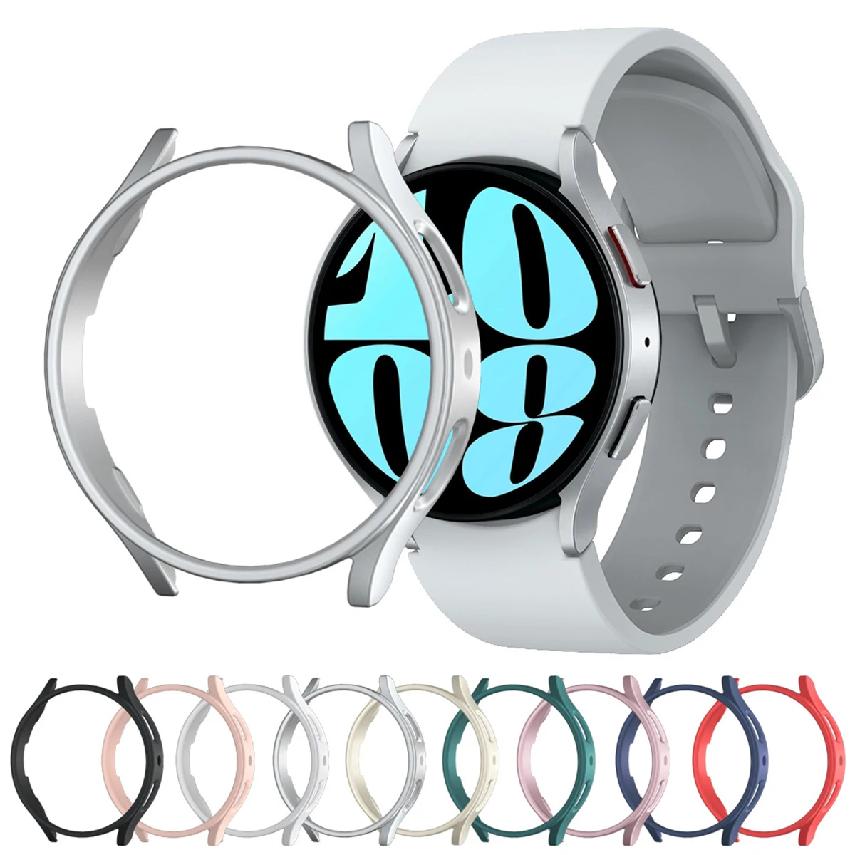 Uhren abdeckung für Samsung Galaxy Uhr 6 5 4 40mm 44mm 42mm 46mm 45mm PC mattes Gehäuse Schutzs toß stange Shell Watch 5/5Pro/6Classic