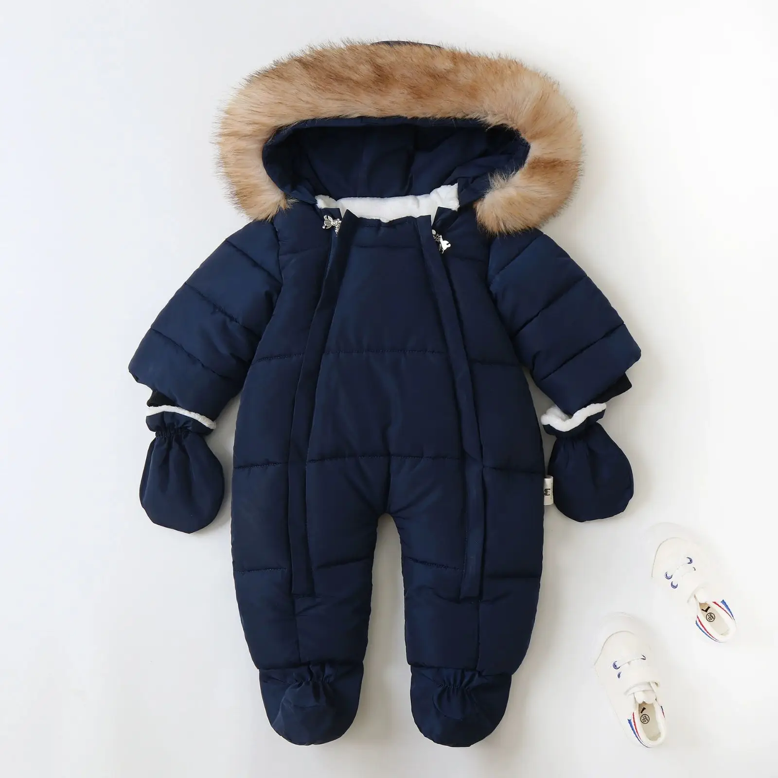 Winter warm Down Jacket Children Thicken toddler Girl clothes Jumpsuit Baby Boy Snow ski suit Kids Overalls Infant overcoat Coat