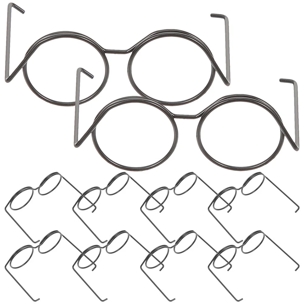 

20 Pcs Metal Mini Glasses Eyeglasses Decorative Decors Wire Sunglasses Bulk for Crafting DIY Dolls