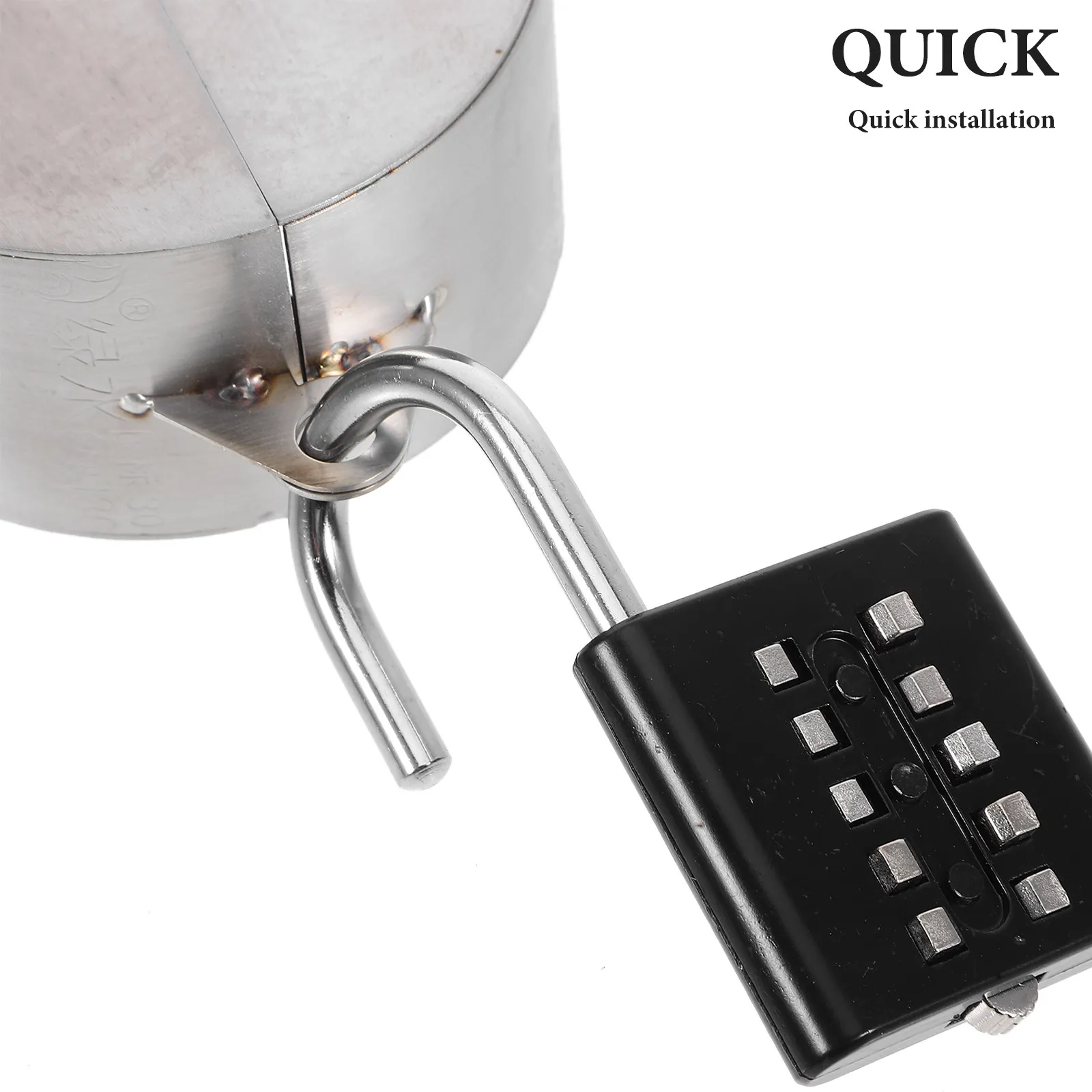 1Set Outdoor Faucet Lock System Stainless Steel Water Spigot Lock Anti-Theft Garden Hose Bib Cover Weather Resistant