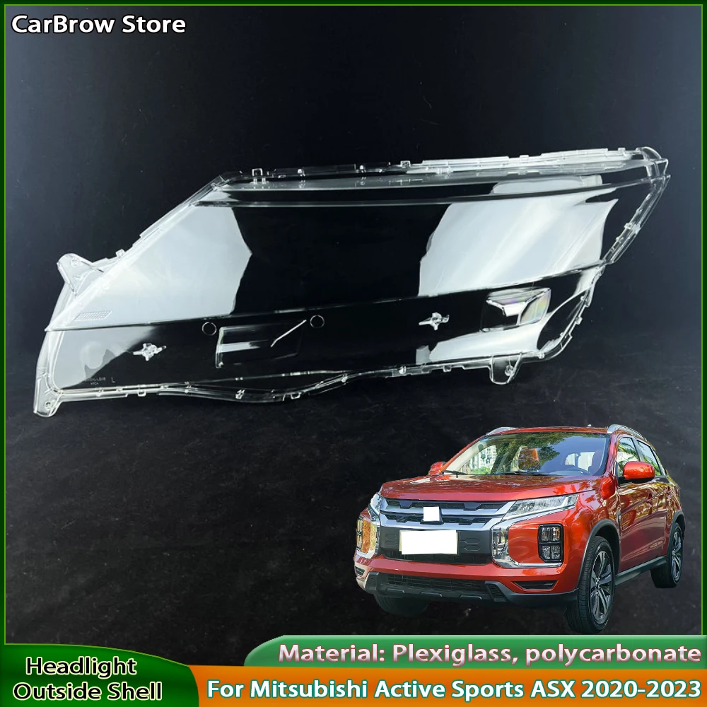 

For Mitsubishi Active Sports ASX 2020-2023 Car Front Headlight Cover Lampshade Lampcover Head Lamp light Covers Shell
