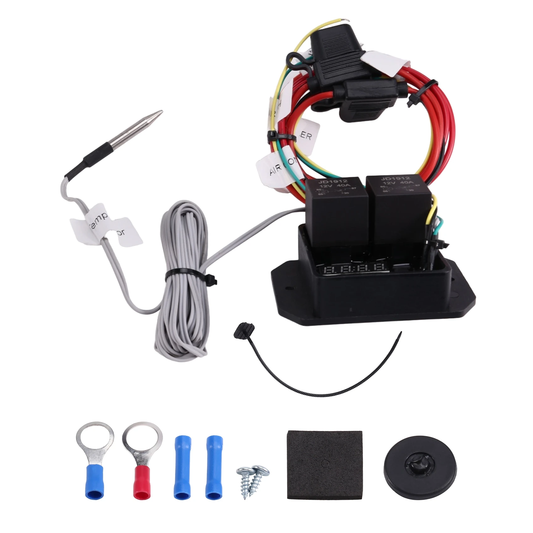 DC-0444 12V Digital Adjustable Thermostat Temperature Control Radiator Fan Controller